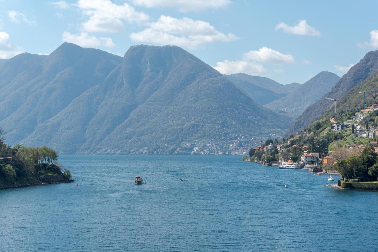Lake Como Apartment With Balcony And Private Parking Ossuccio Kültér fotó