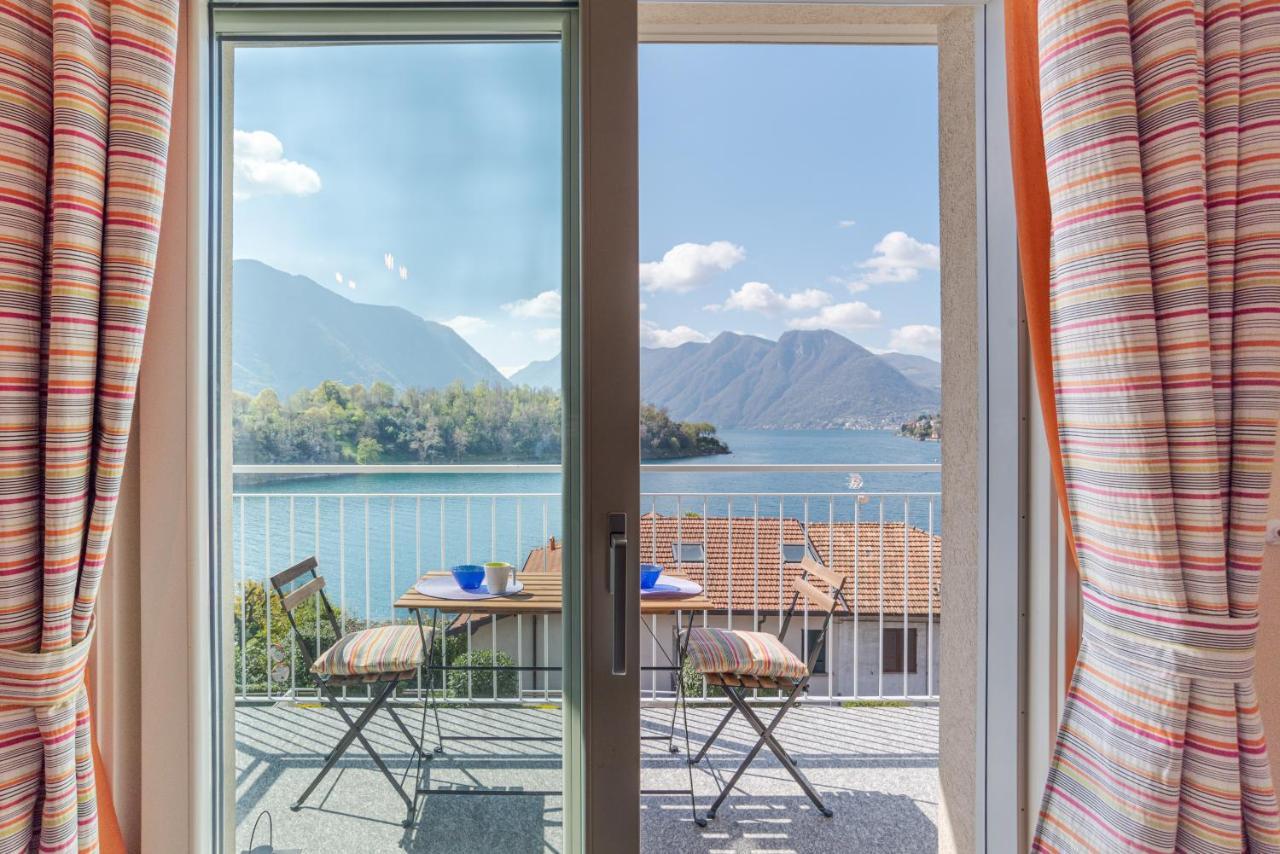 Lake Como Apartment With Balcony And Private Parking Ossuccio Kültér fotó